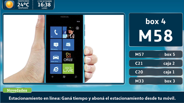 Ejemplo de pantalla CAS 1