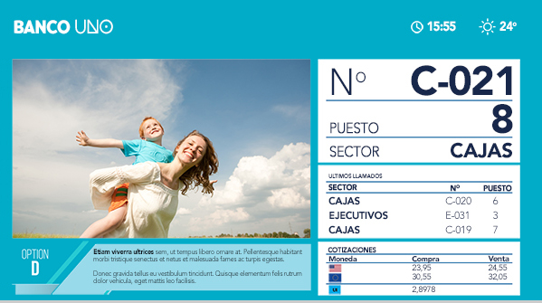 Ejemplo de pantalla CAS 3